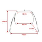 Silvery Polished Wakeboard Tower 2 25  Tubing Aluminum For Boat With Hardware