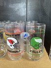 Rare 1988 Nfc Football Complete Set Of 14 Glass Tumblers Nfl Mobil Vintage Htf