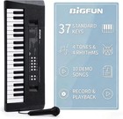 37 Key Kids Piano Keyboard With Microphone Educational Musical Instrument Black