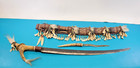 Malaysian Borneo Sarawak Dyak Mandau Style Sword Knife W  Dagger   Scabbard
