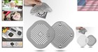 Versatile Shower Drain Hair Catcher Set - 2 Pack Grey Strainers For Every Sink