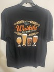 Waikiki Brewing Co Beer Row - Black Short Sleeve Crewneck T-shirt Size L   New