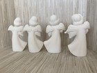 Ceramic Bisque Ready To Paint   4 Pc angel Band   Accordion  Harp  Horn  Violin