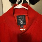 Crooks   Castles Est  2002 Men s  Varsity Jacket Red green Size Xlarge Is Used