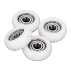 For Aero Pilates Reformer 4 Replacement Roller Wheels Pom White Restores Smooth