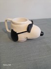 Applause Snoopy Joe Cool Plastic Mug Pvc Cup Vintage Peanuts Character Collectib