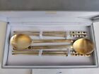 Silla  800 Sterling Silver Chopsticks   Spoons Set W  Box Korean New