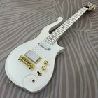 White Prince Cloud Electric Guitar Gold Hardware 6 Strings Arrow Inlay