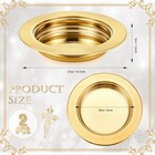 Zhehao 2 Pcs Communion Plates For Church Communion Bread Tray Plate Church