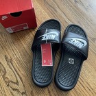 Nike Benassi Jdi Men s Slides Black white Size 9