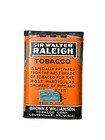 Vintage 1920s  sir Walter Raleigh  Litho Hinged Pocket Tobacco Tin