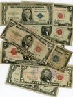 9  Old Paper Money Silver Certificates   Us Notes 1928 1934 1935 1953 1957 1963
