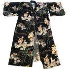 Vtg Mt  Fuji Japanese Kimono Robe Size Made In Japan Loungewear Festival Satin