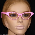 Pink 50s Retro Cat-eye Glasses For Poodle Skirt