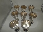Beautiful Set Of 8 S  Kirk   Son Sterling Silver Water Goblets 260 C Mono