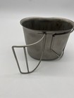 Authentic Us Military Metal Canteen Cup 1 Qt Usgi Heavy Duty Wire Handle Vgc