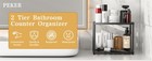 2 Tier Bathroom Counter Organizer  Rectangular Vanity Organizer Shelf 