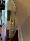 Absolute Best Vintage Etched Floral Round Mirror