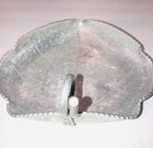 B W Buenilum Vintage Aluminum Hand Hammered Leaf-shaped Candy Dish Tray