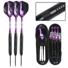 6pcs Steel Tip Darts Barrel Aluminum Shafts Professional Needle Point Dart Set