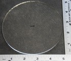4 - 5  Circles Of Clear Bullseye 3mm Thick Glass 90 Coe Tested Compatible