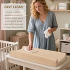  Changing Pad Cover waterproof Changing Pad Covers-soft Leather Diaper Beige