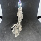 1987 Perth Fine Pewter Castle With Dragon 4 5     Tall  With 8 Beautiful Crystal s