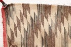Antique Navajo Rug Textile Native American Indian 37x19 Eye Dazzler Weaving Vtg-