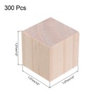 300pcs Wood Blocks  1 2 x1 2 x1 2  Square Unfinished Wood Cube For Diy