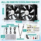 12v Rv Refrigerator Ventilation Cooling Fan  5 5 In  140 Mm 