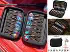 16pc Spinner Fishing Lure Set Bass Trout Walleye Pike Salmon Tackle Box Kit