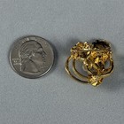 Ladies Lioness Lions Club Gold Tone Brooch Pin Pinback  57756
