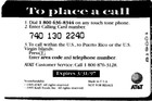 Vtg  At t General Foods International Coffees 10m Phone Calling Card Collectible