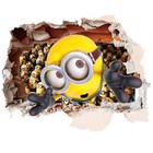 Minions Face Non Licensed Removable Wall Sticker Art Decal Kids Room Decor Usa