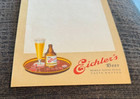B  Vintage Eichler s Beer Paper Menu Insert Sheet Eichler Brewing New York Ny