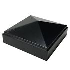3  X 3  Decorex Hardware Aluminium Pyramid Post Cap For Metal Posts - Black