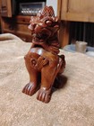 Vintage Wooden Hand Carved Chinese Foo Dog Dragon
