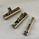 3 Piece Micro Mini Brass Hand Plane Set Wood Finish Planer Model Tool