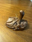 Antique Tengu Mask Japanese Antique Wood Carving Wooden Signed