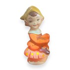 Vintage Lefton Elf Pixie Sitting On A Mushroom Figurine 6393 Uv Light Reactive 