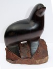 Vintage Hand Carved Ironwood Seal Large Sea Lion Figurine Sculpture Mcm  10  T
