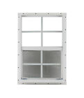 21 X 27 Shed Window Tempered Glass White Flush Playhouse Garage Animal Shelters