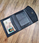 Black Leather Men s Conceal Carry Badge Wallet License Universal Shield Holder 
