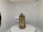 2192 Snuff Bottle Horn And Metal With Animals