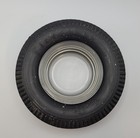 Vintage Firestone Deluxe Champion Gum Dipped Rubber Tire And Glass Ashtray 6 