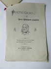 Vintage Pamphlet Booklet Poetic Gems By H w longfellow