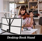 1 2 4 Pack Music Stand 2 In 1 Dual-use Folding Sheet Music Stand Lightweigh  