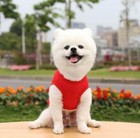 Pure Cotton Dog T-shirt Breathable Stretch Pet Clothes Puppy Vest Small Dogs Cat