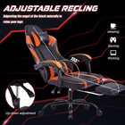 Video Game Chairs Pu Leather Gaming Chair With Footrest  360  swivel Adjustable