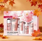 6pcs Pink Sakura Facial Skincare Set Hydrates And Brightens